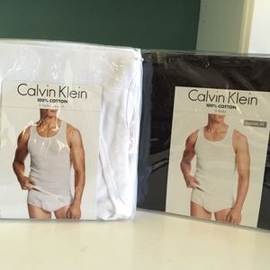 Calvin Klein Classic Fit Ribbed Muscle Tee T-shirt Undershirt S 36” chest